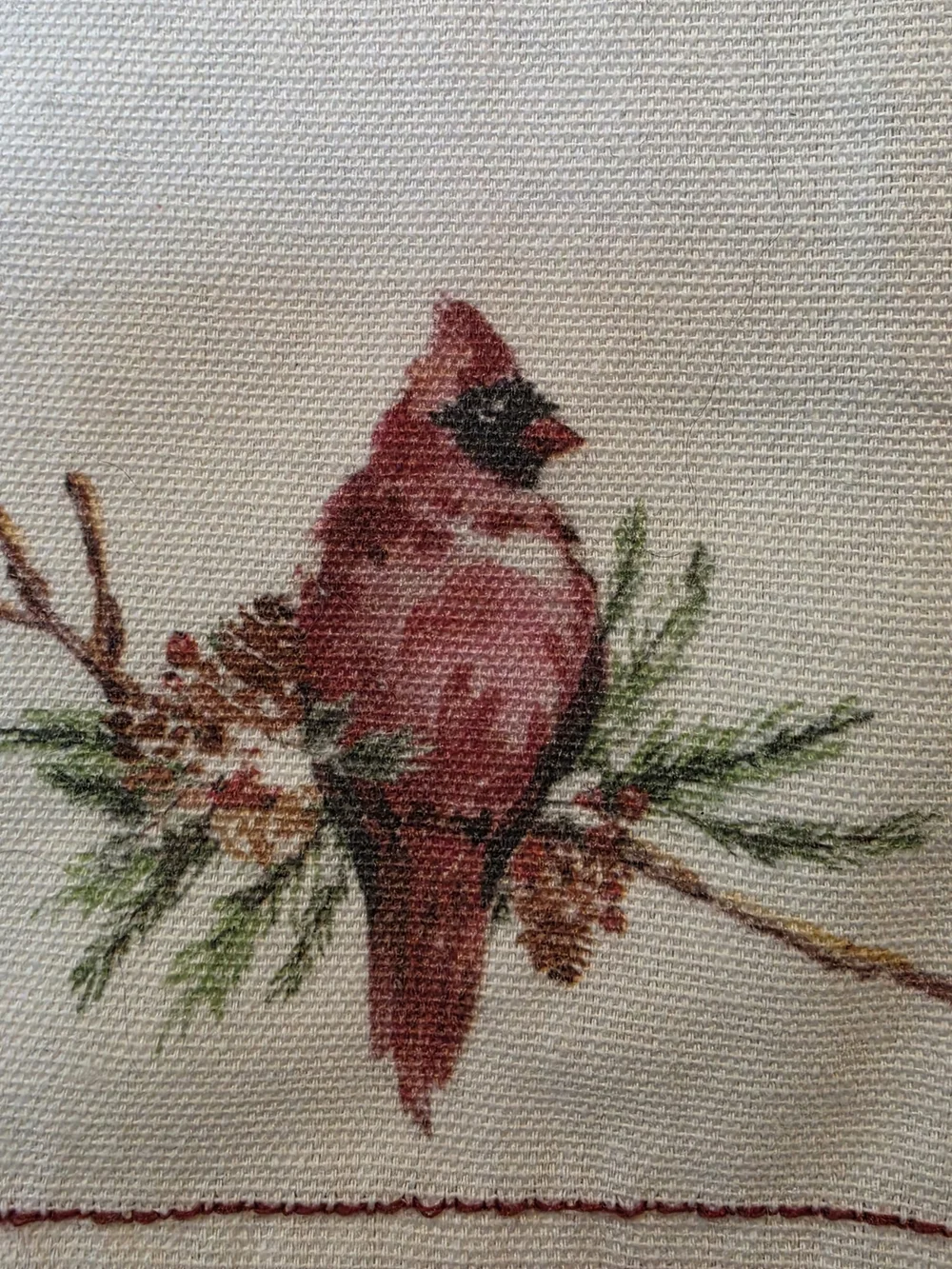 Robert Stanley 100% Cotton Placements Set Of 4 NWT Cardinal On Branch Christmas